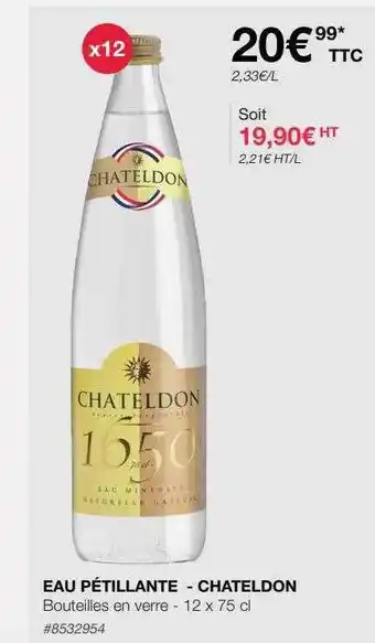 Eau pétillante - chateldon