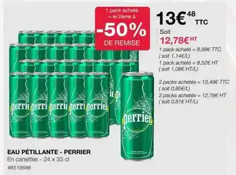 Costco Eau pétillante - perrier offre