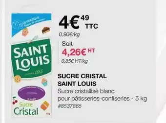 Costco Sucre cristal saint louis offre