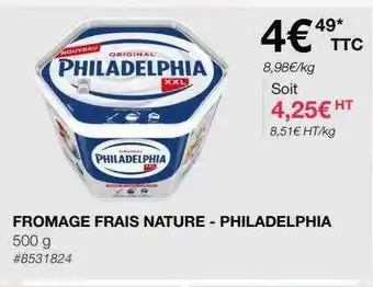 Fromage frais nature - philadelphia