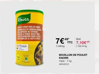 Costco Bouillon de poulet knorr offre