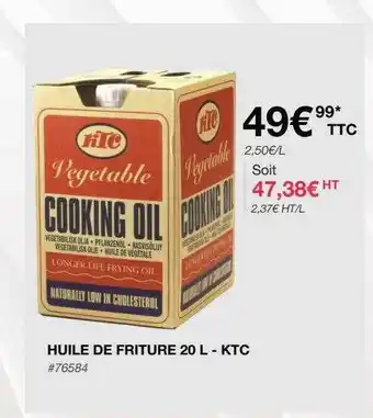 Costco Huile de friture 20l - ktc offre