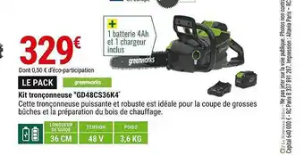 Gamm vert Kit tronçonneuse offre