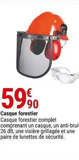 Casque forestier