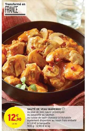 Intermarché Hyper Sauté de veau marengo offre