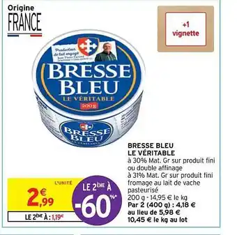 Bresse bleu le véritable