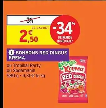 Intermarché Hyper Bonbons red dingue krema offre