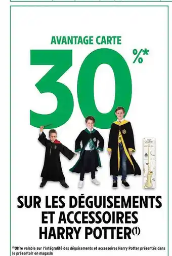 Les déguisements et accessoires harry potter
