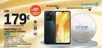 E.Leclerc Vivo Smartphone +Ballon de Football offre