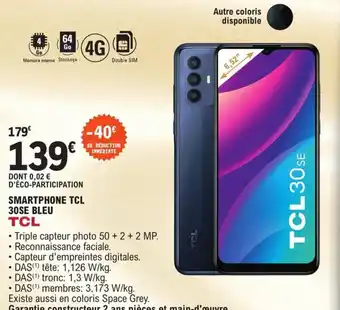 E.Leclerc TCL Smartphone TCL offre