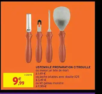Intermarché Hyper Ustensile préparation citrouille offre