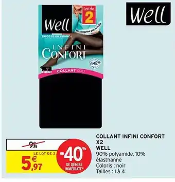 Intermarché Hyper Collant infini confort x2 well offre