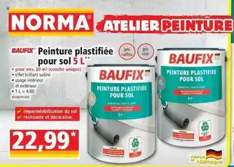 Norma Peinture plastifiée pour sol 5l baufix offre