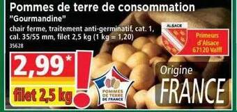 Norma Pommes de terre de consommation offre