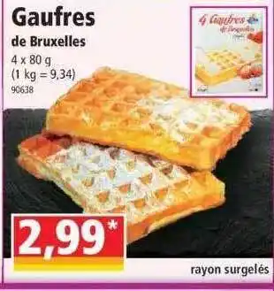 Norma Gaufres de bruxelles offre