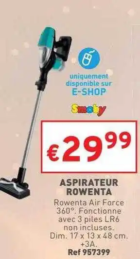 Trafic Aspirateur rowenta offre