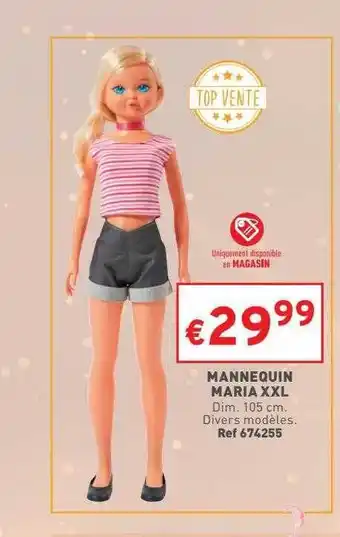 Trafic Mannequin maria xxl offre