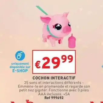 Cochon interactif