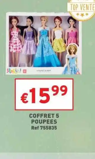 Coffret 5 poupées