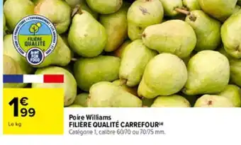 Poire Williams Filière Qualité Carrefour