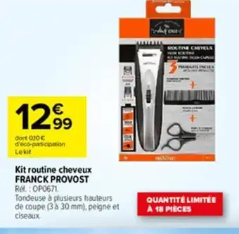 Carrefour Kit Routine Cheveux Franck Provost offre
