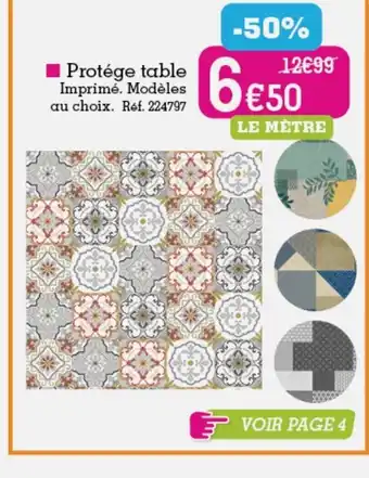 Kandy Protège Table offre