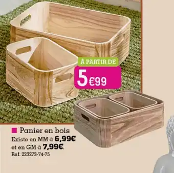 Kandy Panier En Bois offre