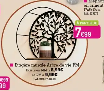 Kandy Étagère Murale Arbre de Vie PM offre