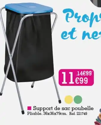 Kandy Support De Sac Poubelle offre