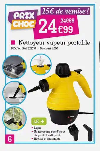 Kandy Nettoyeur Vapeur Portable offre