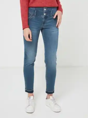 Jean slim taille haute - bleu stone