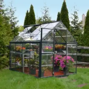 Gamm vert Serre polycarbonate harmony gris 4.6 m² - palram canopia offre