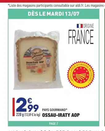 ALDI Ossau-Iraty Aop offre