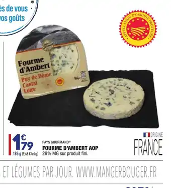 ALDI Fourme D'Ambert Aop offre