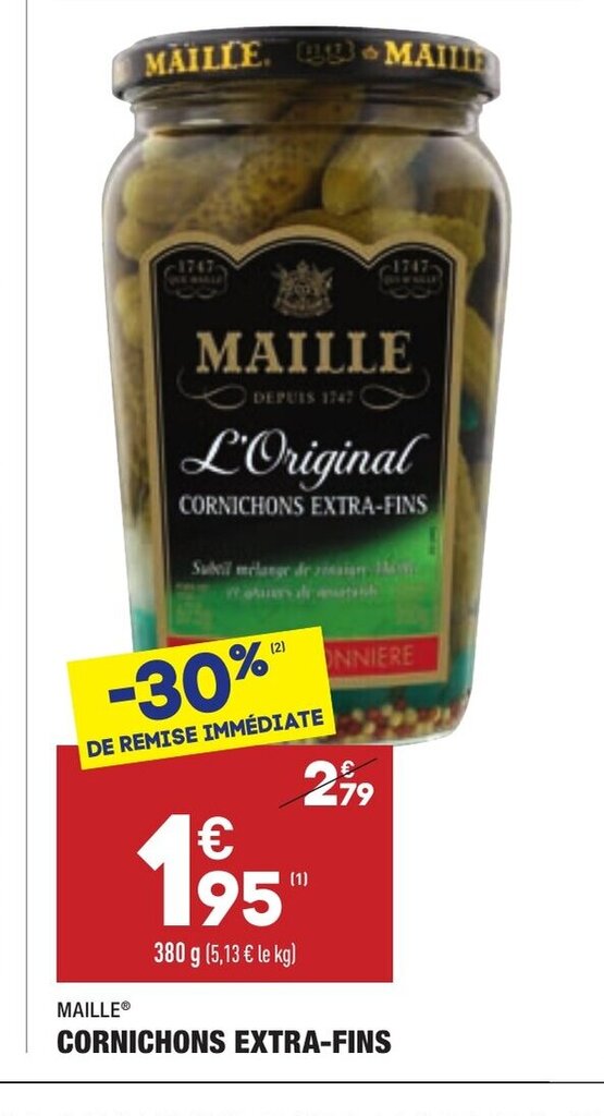 Promo Cornichons ExtraFins chez ALDI