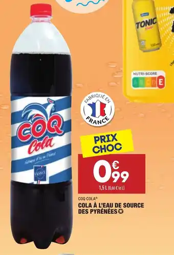 ALDI Cola à l'eau de source des Pyrénées offre