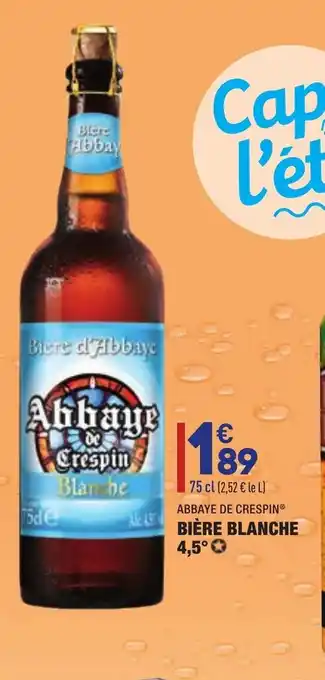 ALDI Biére Blanche 4,5 offre