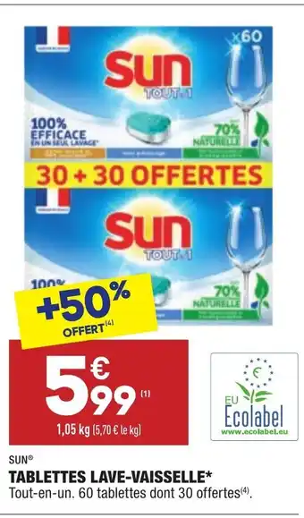 ALDI Tablettes Lave-Vaisselle* offre
