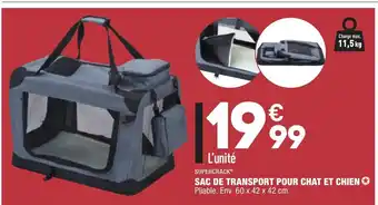 ALDI Sac De Transport Pour Chat Et Chien offre