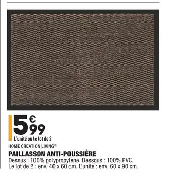 ALDI Paillasson Anti-Poussiére offre