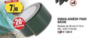 Outiror Ruban adhésif pour bâche offre