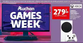 Auchan Console microsoft xbox séries s offre