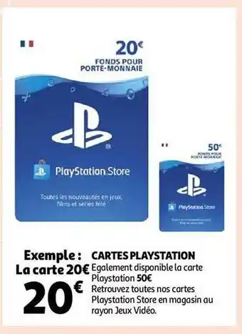Cartes playstation