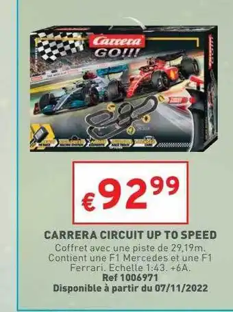 Carrera circuit up to speed