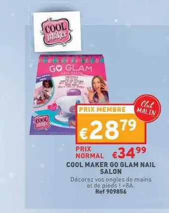 Trafic Cool maker go glam nail salon offre