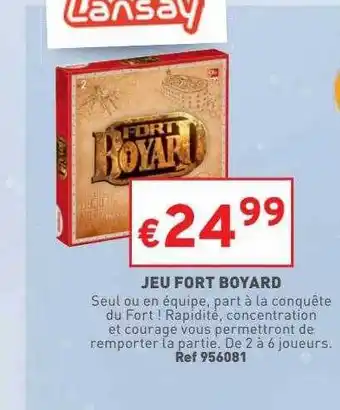 Trafic Jeu fort boyard offre