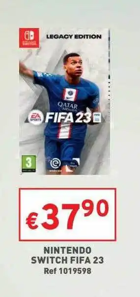 Trafic Nintendo switch fifa 23 offre