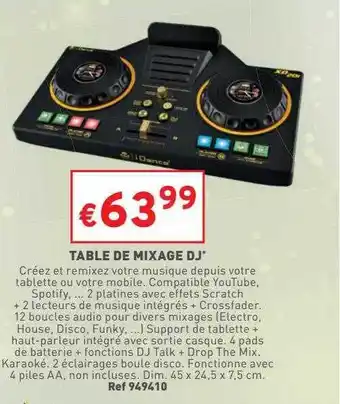 Table de mixage dj