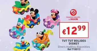 Trafic Tut tut bolides disney offre