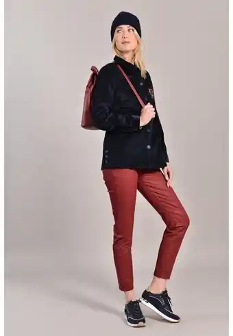 Un Jour Ailleurs Anette moon - jean slim 7/8eme - grenat offre